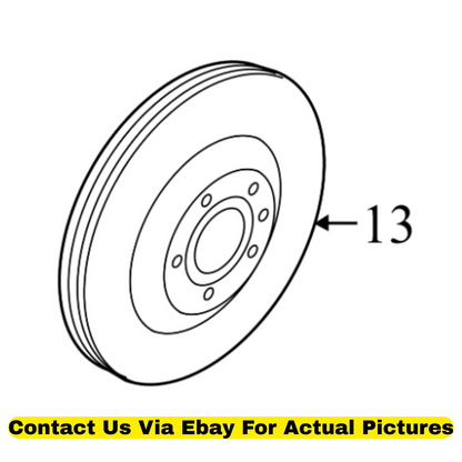 2013 Audi Q5 Front Disc Brake Rotors (Set of 2) Used OEM 4G0615301AE