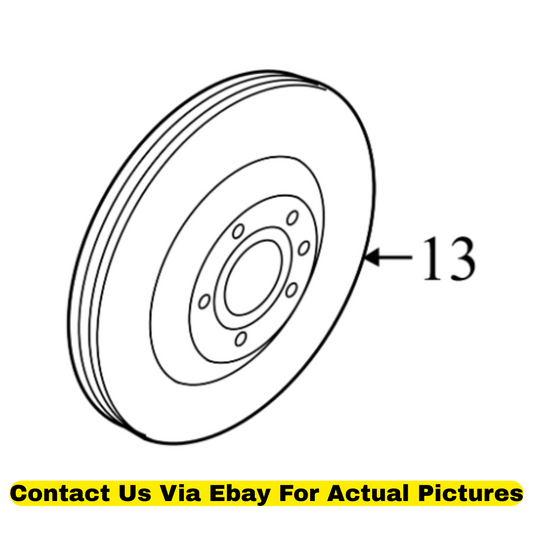 2013 Audi Q5 Front Disc Brake Rotors (Set of 2) Used OEM 4G0615301AE