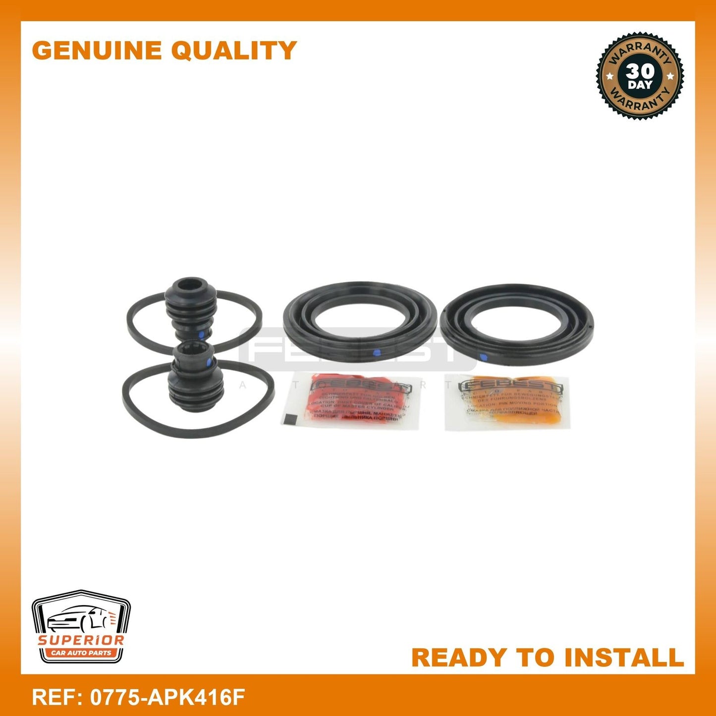 FEBEST 2014 Suzuki SX4 Front Brake Caliper Repair Kit 0775-APK416F