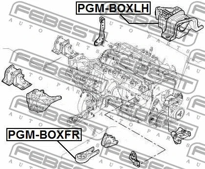 FEBEST PEUGEOT, FIAT, CITROEN FRONT ENGINE MOUNT - PGM-BOXFR