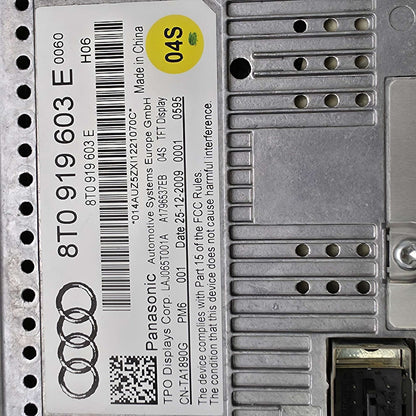 2008-2017 Audi A4 INFO DISPLAY SCREEN 8T0919603E