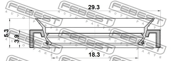 FEBEST HONDA Steering Rack Oil Seal 95LAY-19290405X