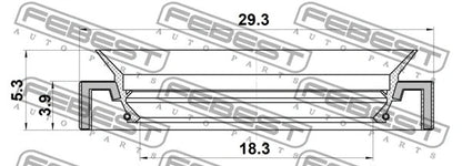 FEBEST HONDA Steering Rack Oil Seal 95LAY-19290405X