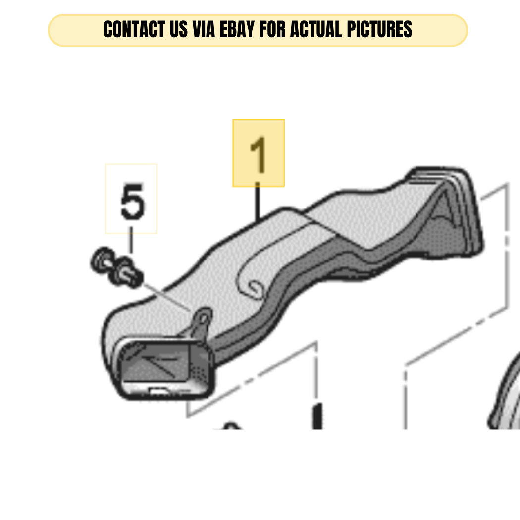 2010-2012 AUDI A4 AIR GUIDE LEFT SIDE USED OEM 8T1819655