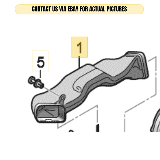 2010-2012 AUDI A4 AIR GUIDE LEFT SIDE USED OEM 8T1819655