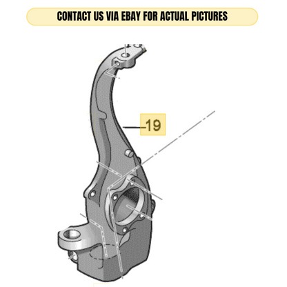 2012 Audi A4 Front Left Wheel Bearing Housing Used OEM 8K0407253AB