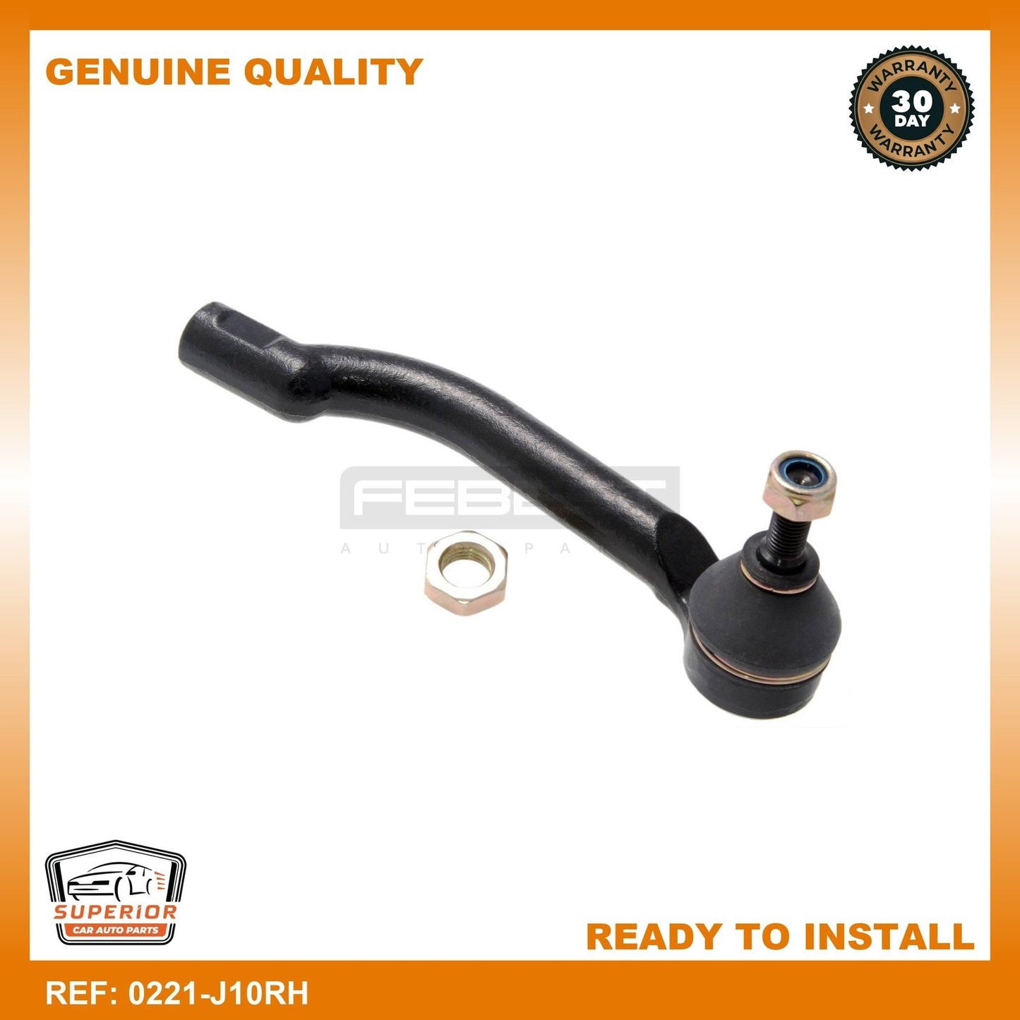 Febest 2007-2013 Nissan X-Trail Steering Tie Rod End 0221-J10RH