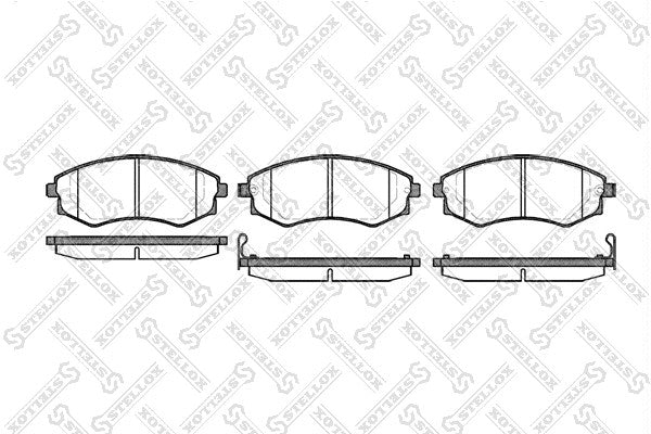 STELLOX Nissan PAD KIT-DISC BRAKE - 41060-76L91