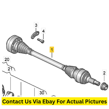2012 Volkswagen Touareg Front Drive Shaft (CV Axle) Set Left & Right Used OEM