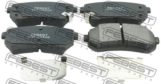 FEBEST 2006 Hyundai Accent Brake Pad Set Disc Brake 2201-CEEDR