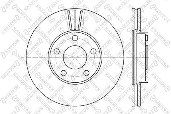 STELLOX VAG Brake disc - 23-0378