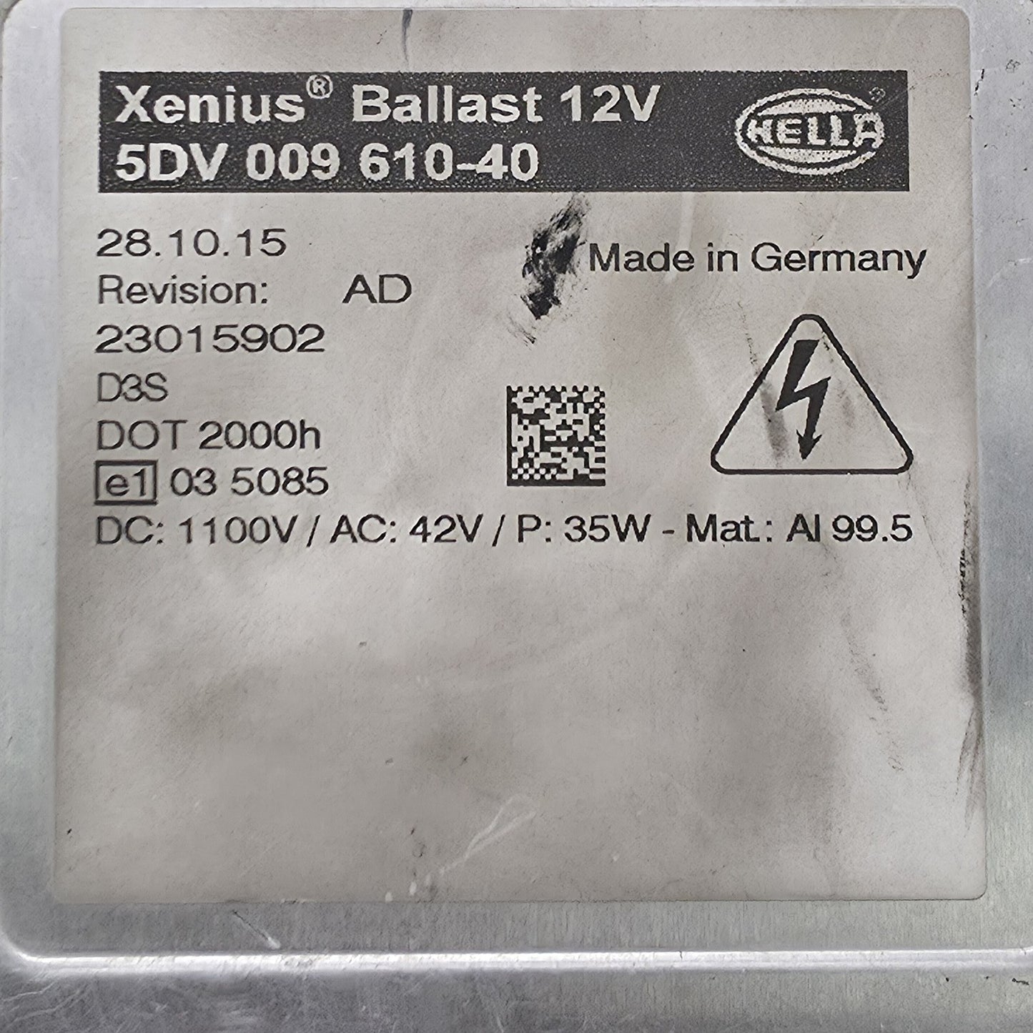 2010-2013 BMW E71 Xenon Headlight Ballast Control Unit 5DV009610