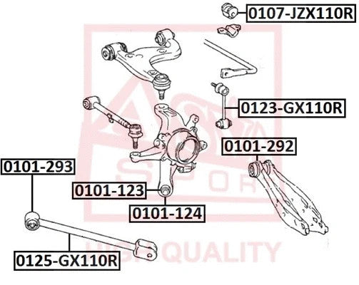 FEBEST 2001-2005 Lexus IS300 Rear Lateral Control Rod 0125-GX110R