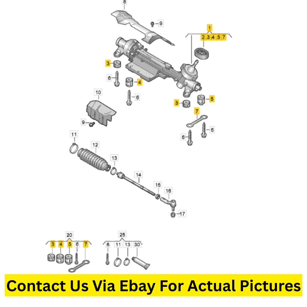 2012 Volkswagen CC Steering Gear Assembly Used OEM 3AB423050M