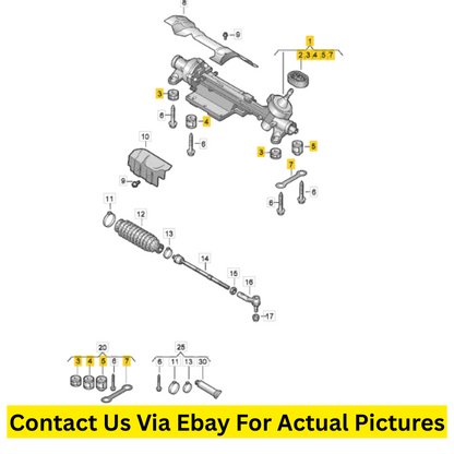 2012 Volkswagen CC Steering Gear Assembly Used OEM 3AB423050M