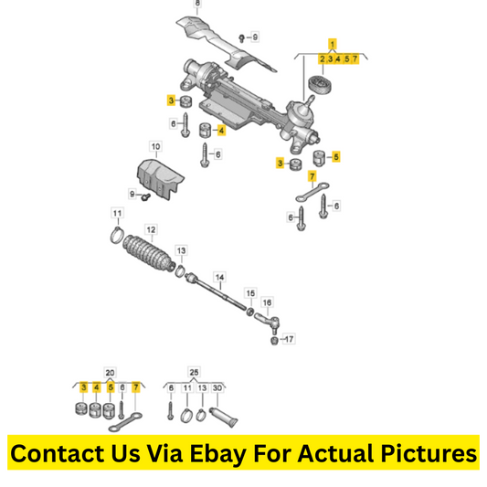 2012 Volkswagen CC Steering Gear Assembly Used OEM 3AB423050M