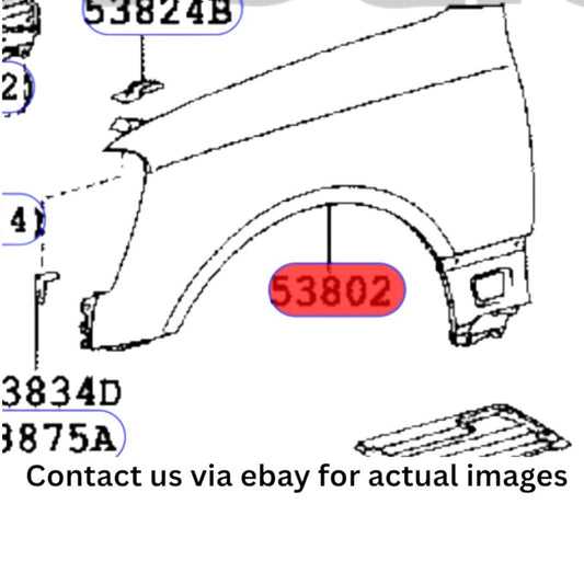 2002 Lexus LS430 Front Right (Passenger) Fender Panel Used OEM 5380150130