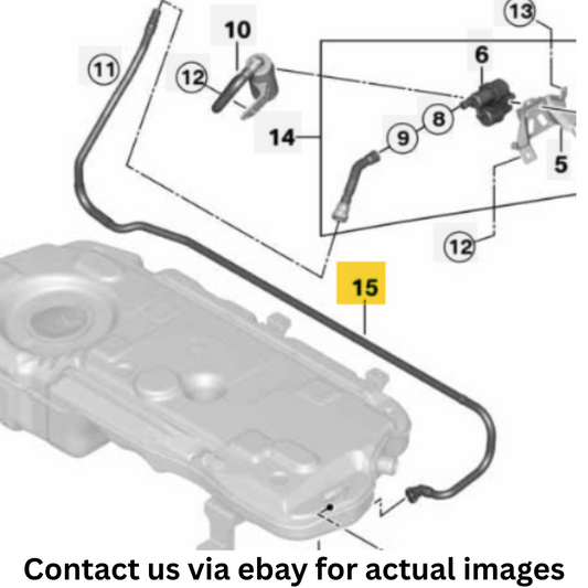 2012 Mini Cooper Countryman Scavenge Air Line Used OEM 16119810956