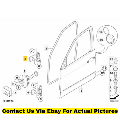 2012 BMW X6 Left & Right Upper Front Door Hinges – Used OEM