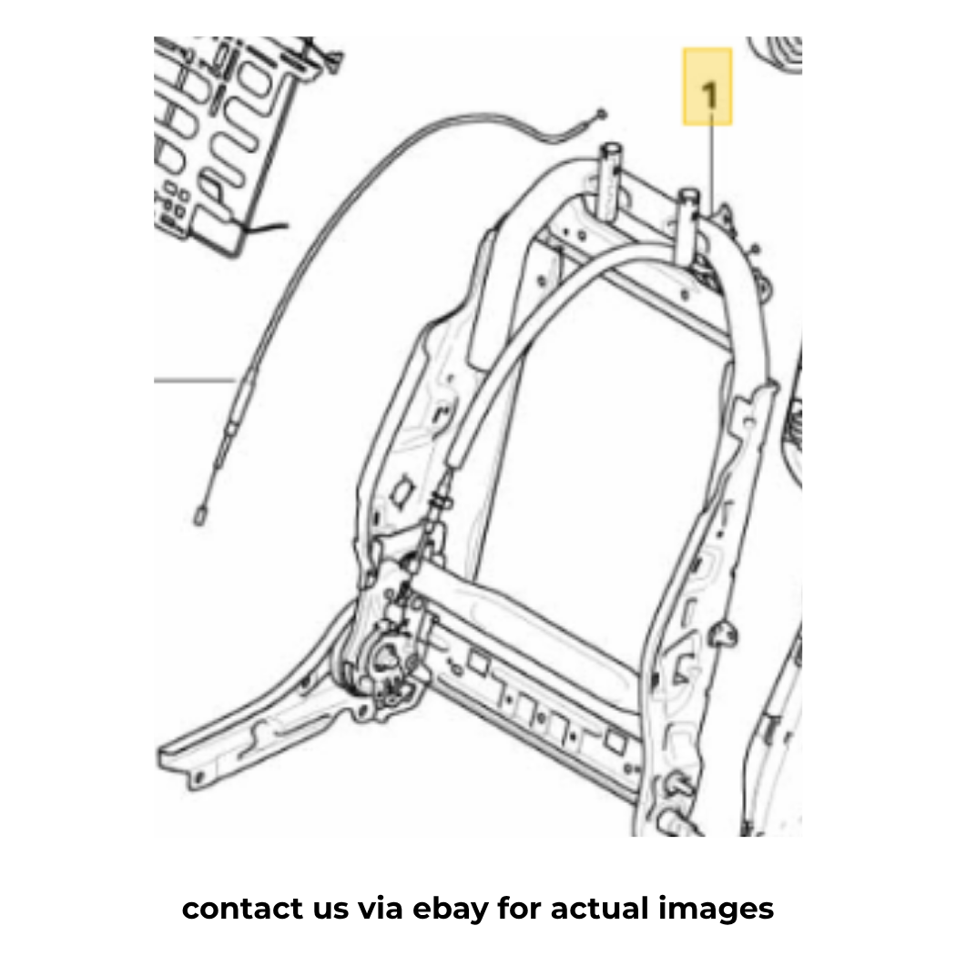 2011–2015 Mini Cooper Left Front Seat Back Frame Used OEM 52107268885
