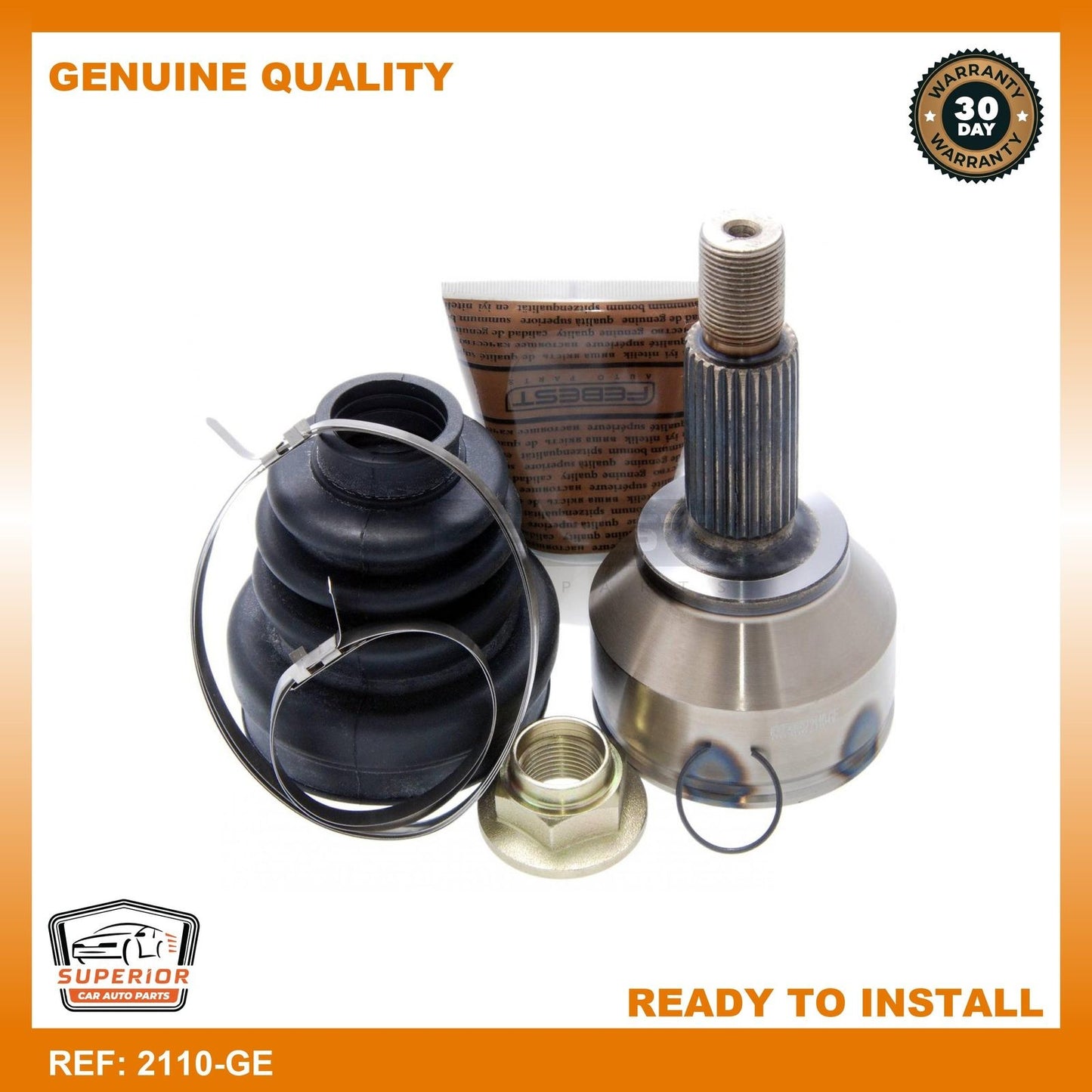 FEBEST 2001-2007 Ford Mondeo Outer Cv Joint 2110-GE