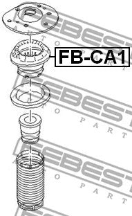 FEBEST 2007-2008 Ford Mondeo Front Shock Absorber Bearing FB-CA1