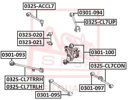 FEBEST 2003-2008 Honda Accord Rear Right Stabilizer Link 0323-020