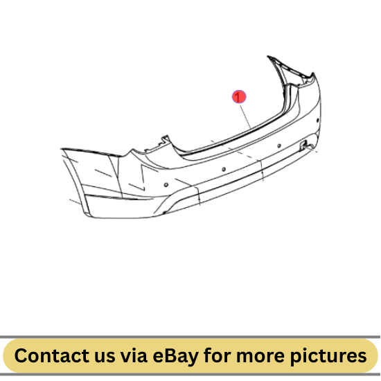 2010 Chevrolet Cruze Rear Bumper Fascia Used OEM 95479270