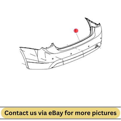 2010 Chevrolet Cruze Rear Bumper Fascia Used OEM 95479270