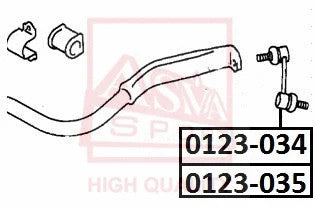 FEBEST TOYOTA Front Right Stabilizer Link 0123-035
