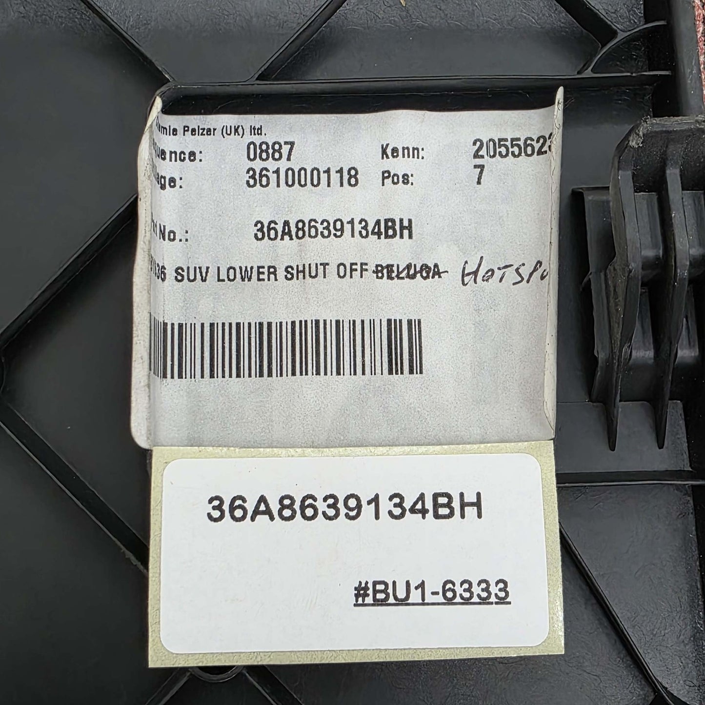 2016-2020 Bentley Bentayga Luggage Compartment Floor 36A8639134BH