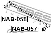 Nissan Patrol Y60 Y61 Front Radius Arm Bushing FEBEST NAB-058 54582-01J00