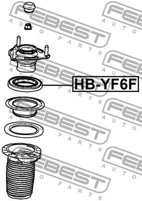 FEBEST 2014-2016 Acura MDX Front Shock Absorber Bearing HB-YF6F