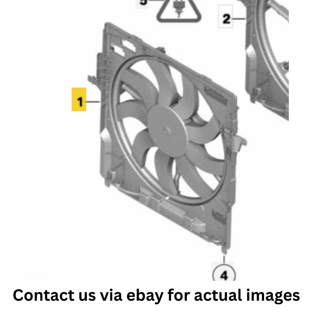 2012 BMW X6 Fan Housing with Fan Used OEM 17428618239