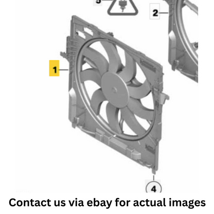 2012 BMW X6 Fan Housing with Fan Used OEM 17428618239
