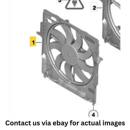 2012 BMW X6 Fan Housing with Fan Used OEM 17428618239