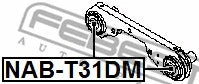 FEBEST 2009-2016 Nissan X-Trail Differential Mount Bushing NAB-T31DM
