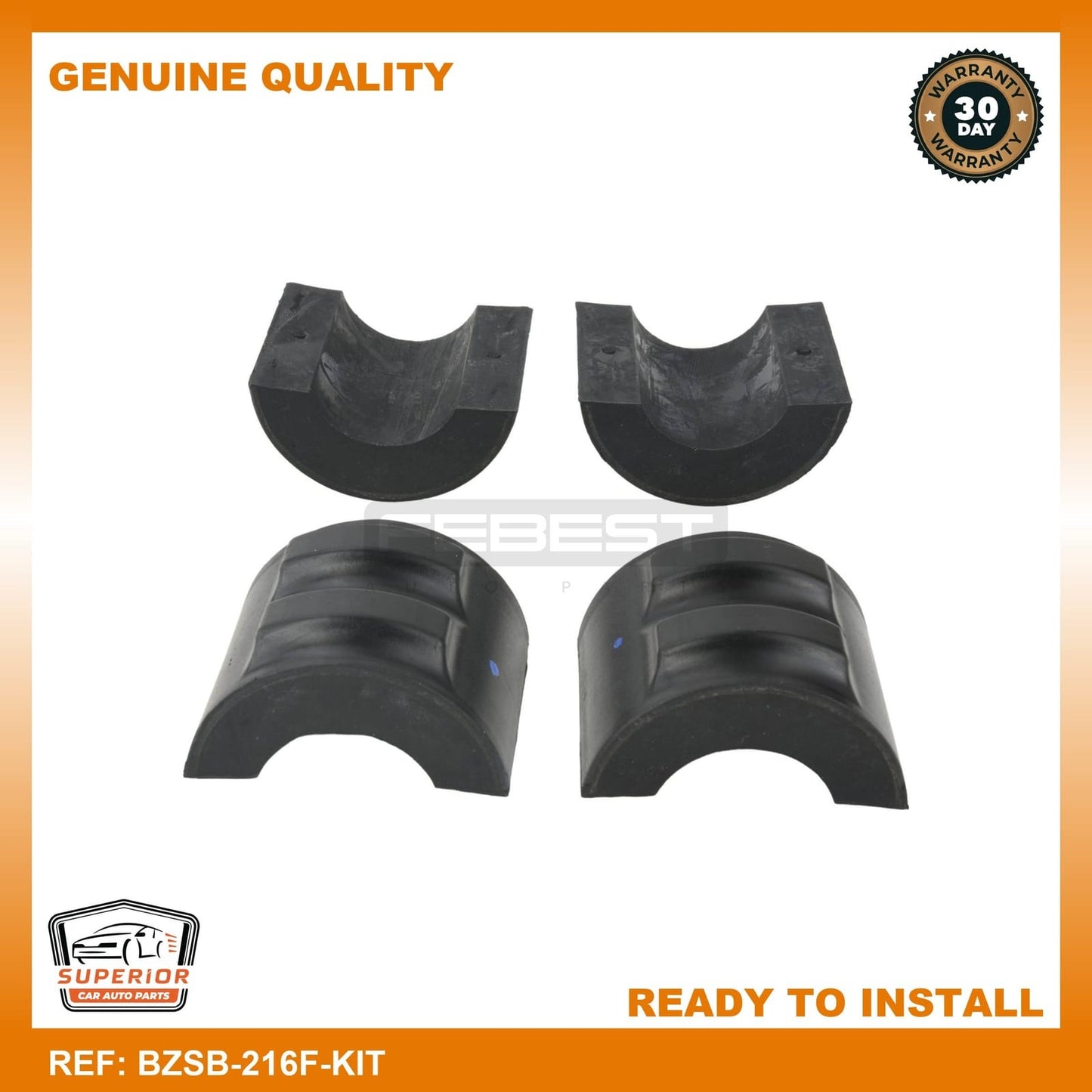 FEBEST Mercedes-Benz Front Stabilizer Bar Bush Kit BZSB-216F-KIT