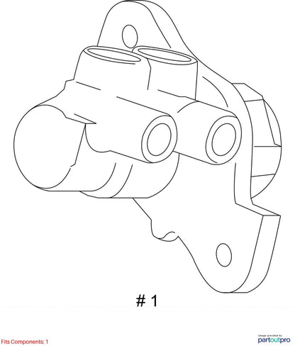 2018 Cadillac CTS Brake Master Cylinder Used OEM 23431514