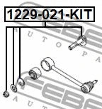 Febest Repair Kit Camber Adjusting Eccentric Bolt 1229-021-KIT