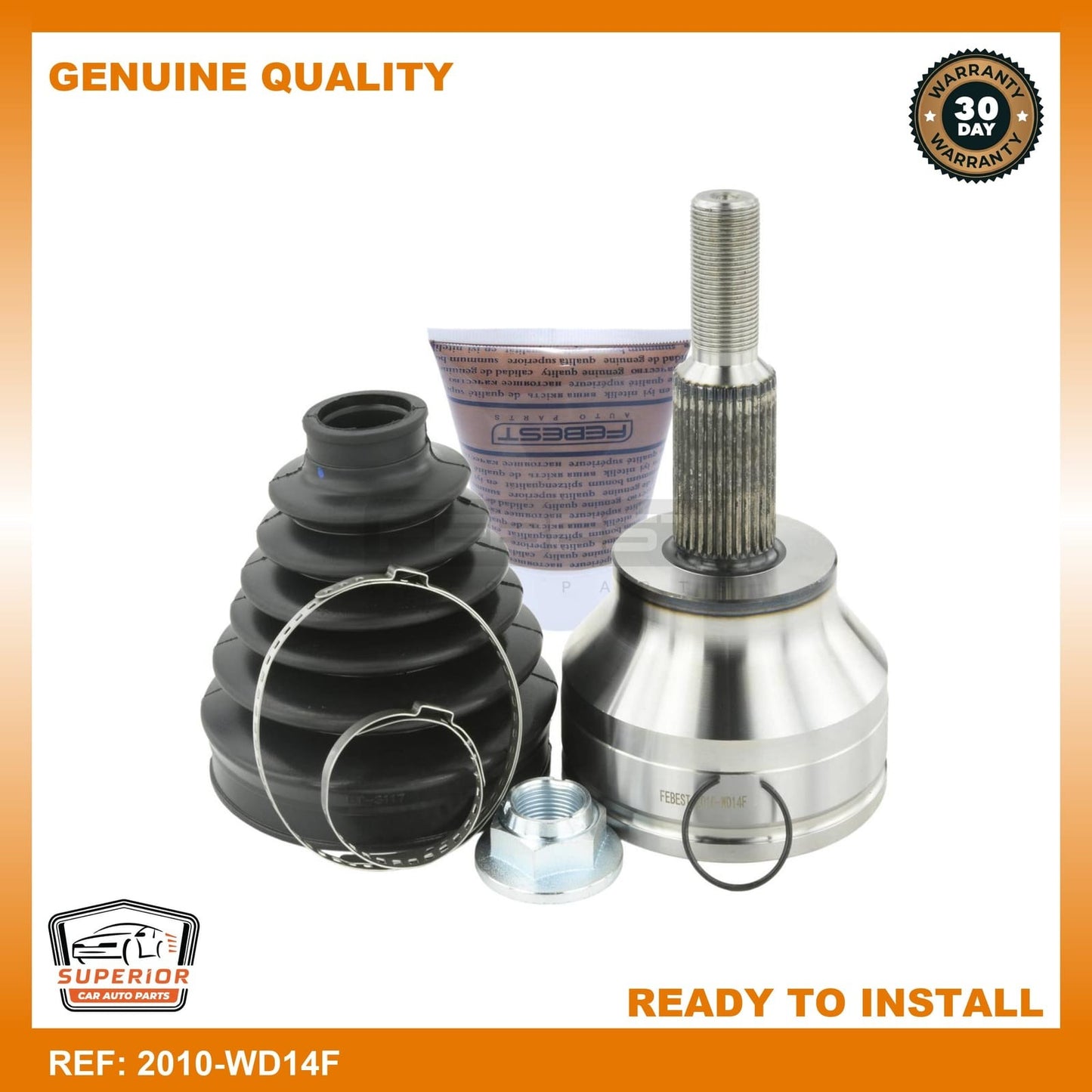 FEBEST Alfa Romeo Outer Cv Joint 2010-WD14F