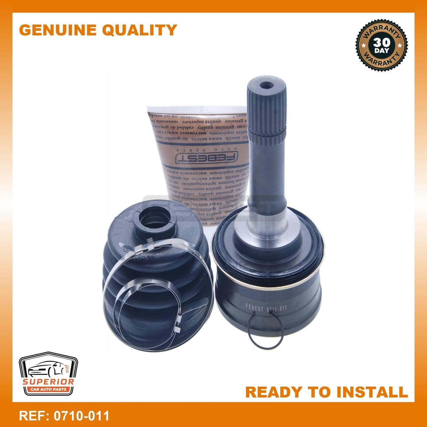 Febest 1999-2002 Suzuki Vitara Outer Cv Joint 0710-011