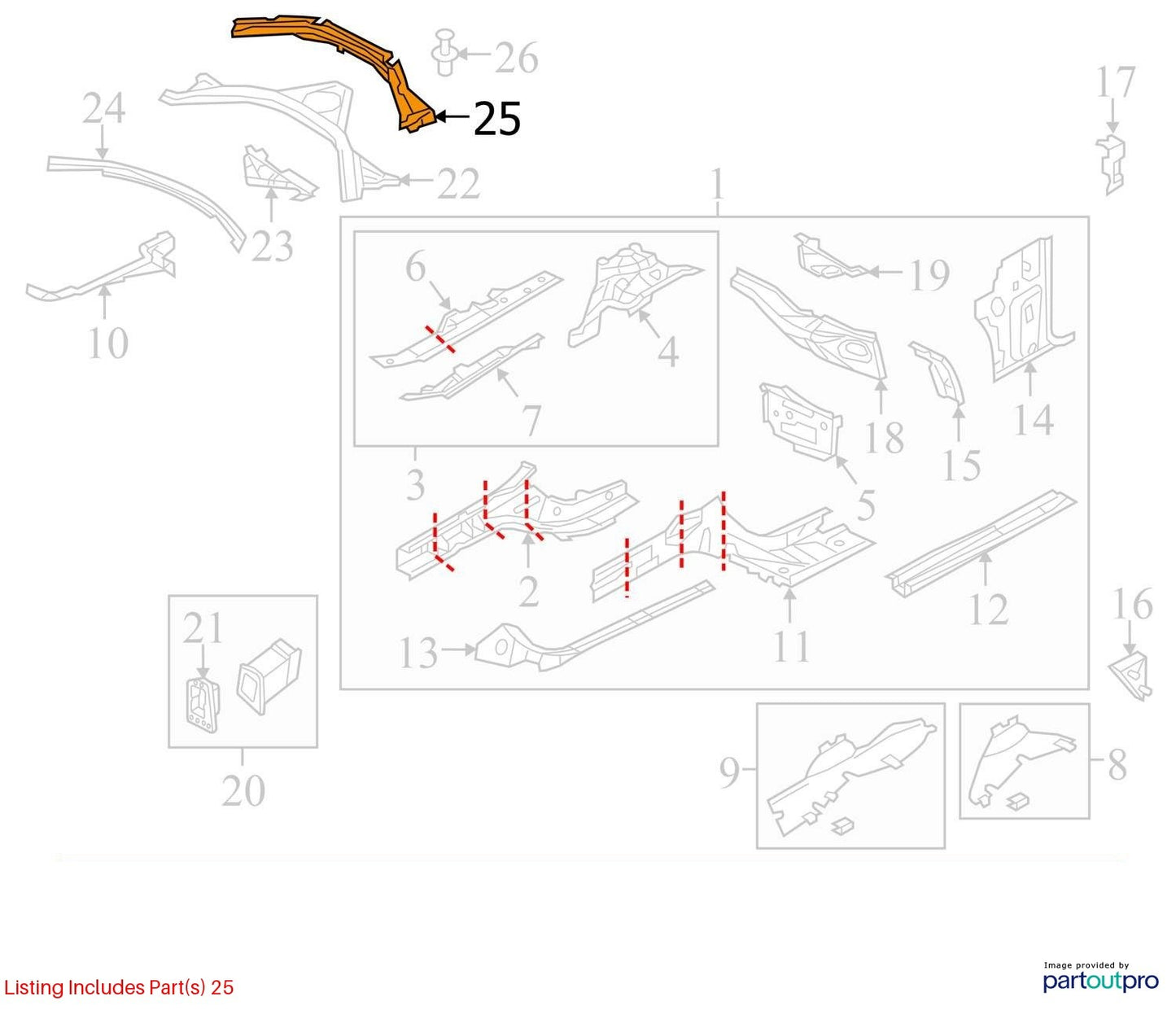 2014 Audi A6 A-pillar Reinforcement Cover OEM 4G0806393A