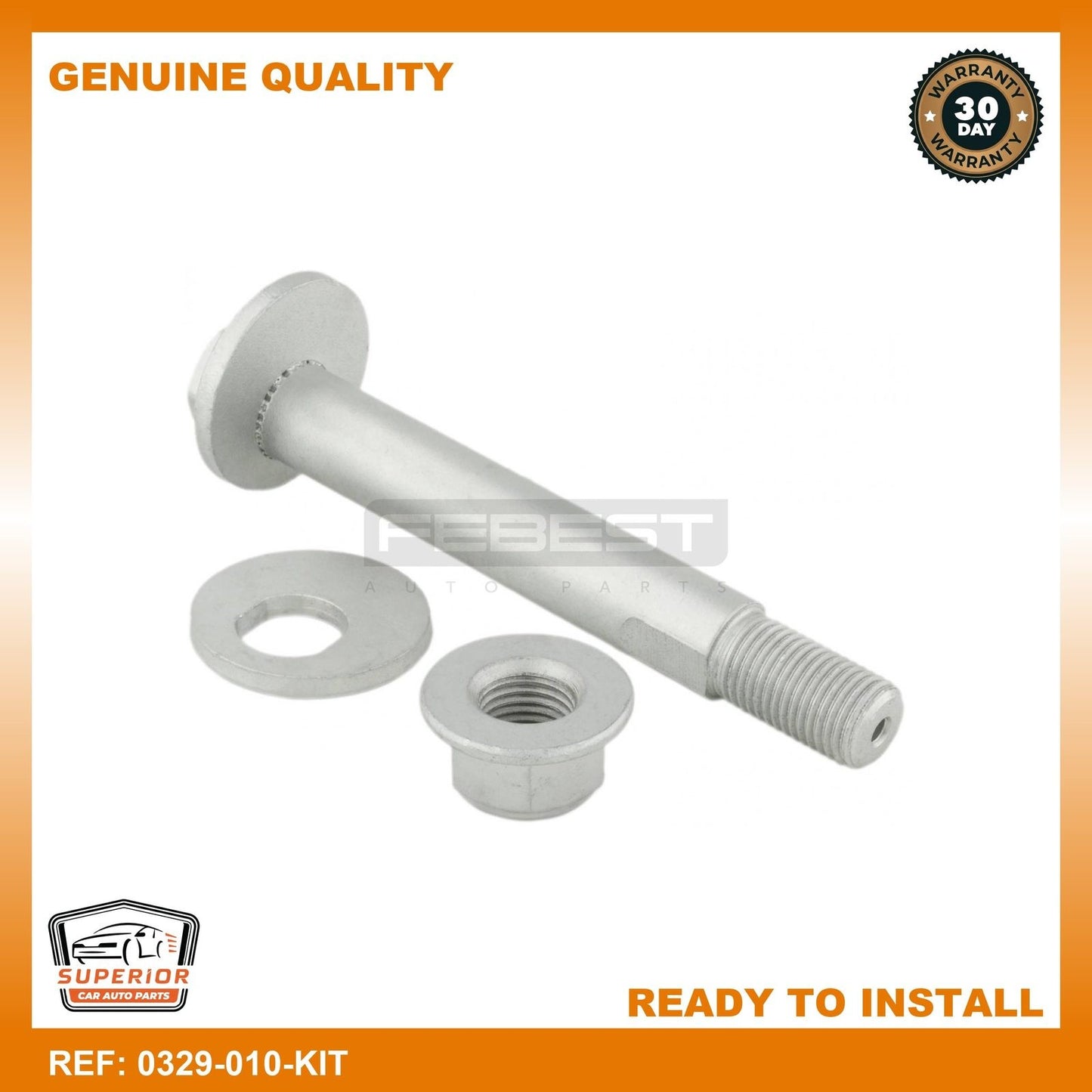 Febest Repair Kit Camber Adjusting Eccentric Bolt 0329-010-KIT