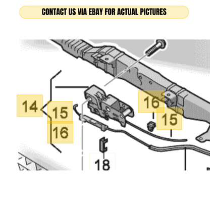 2010-2012 AUDI A4 LID LOCK WITH MICROSWITCH USED OEM 8K0823509F