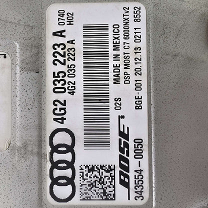 2012-2013 Audi A6 Bose Sound System Amplifier 4G2035223A