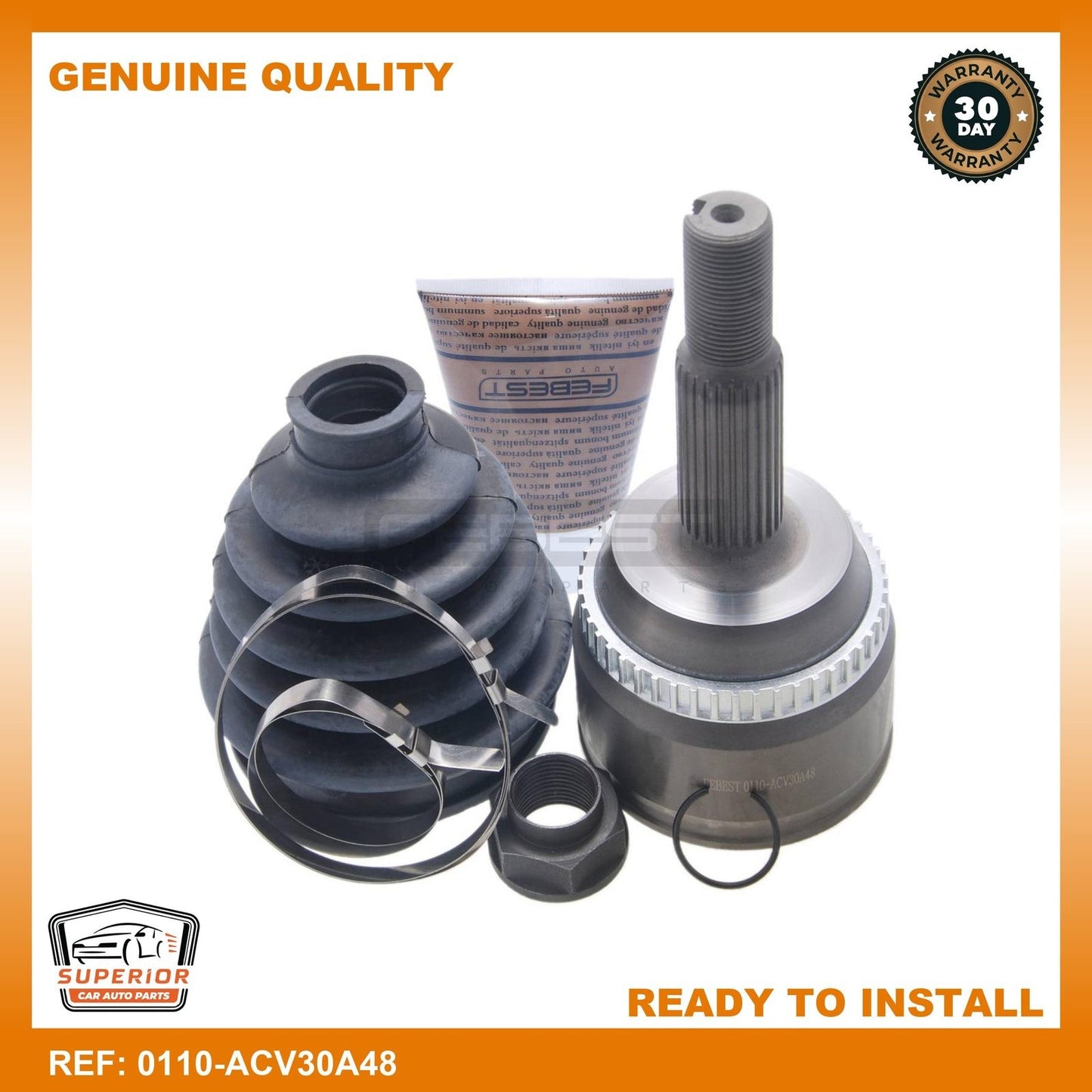 FEBEST 2001-2006 Toyota Camry Outer Cv Joint 0110-ACV30A48