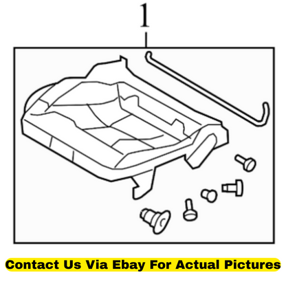 2013 Audi A4 Quattro Front Seat Backrest Frame Used OEM 8K0881157