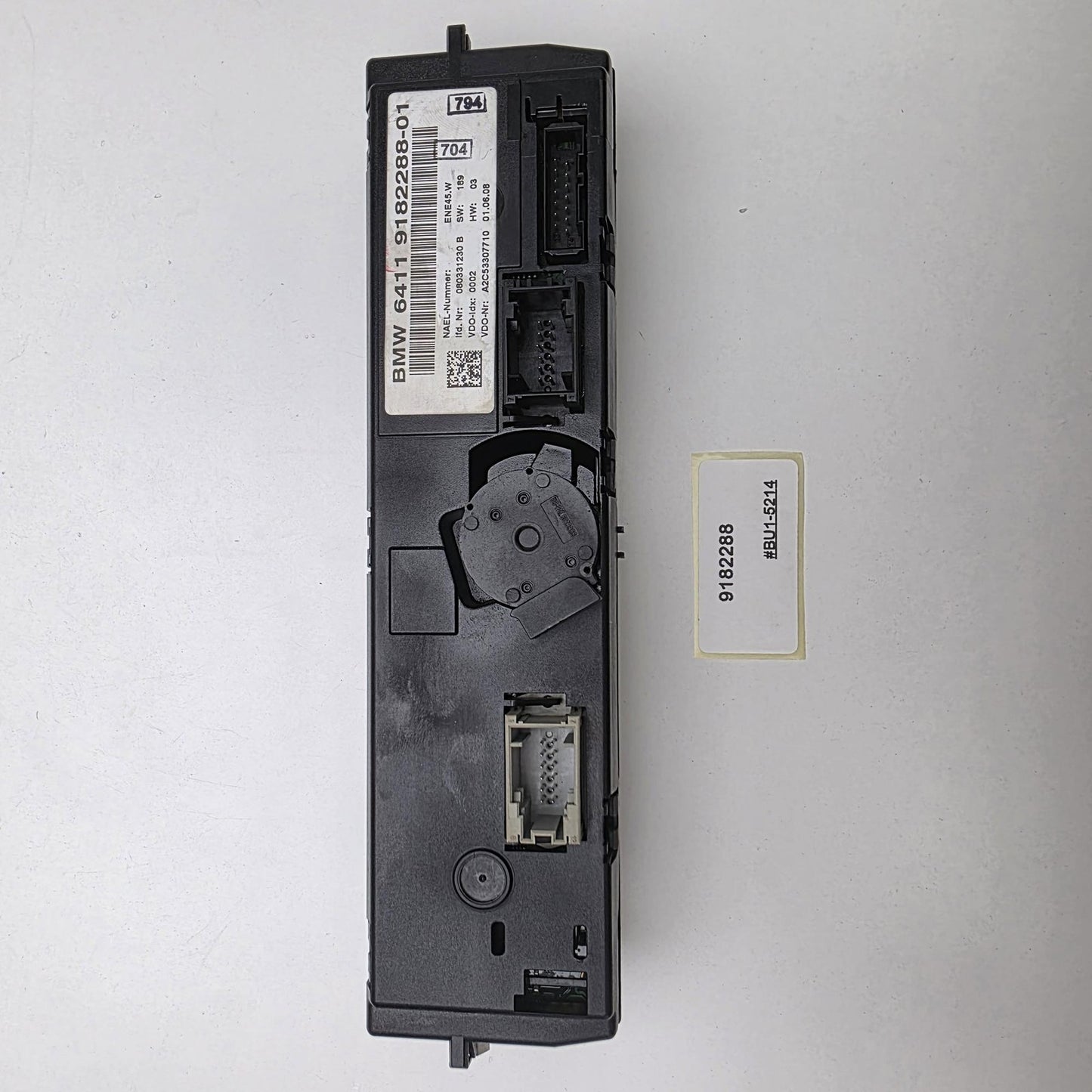 2004-2013 BMW E92 Climate Control Unit 9182288