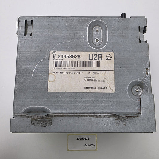 2008-2014 Cadillac CTS Radio Control Unit 20953628